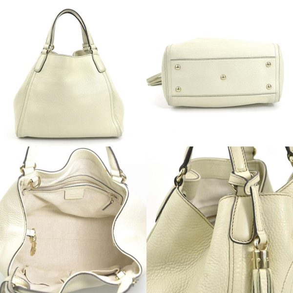 GUCCI Handbag Crossbody Shoulder Bag Soho Leather Off-White Light Gold Ladies 336751 Supply