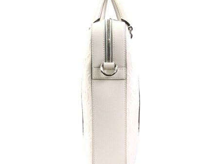 GUCCI Handbag Crossbody Shoulder Bag GG Pattern Leather Ivory Men s 658573 Hot on Sale