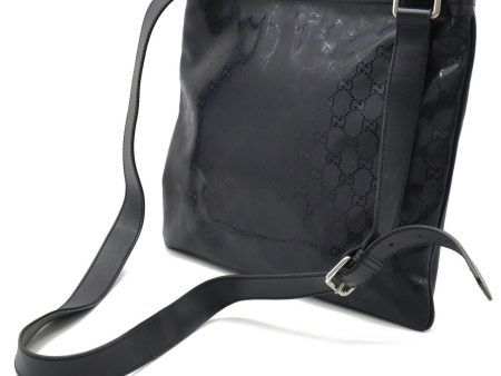 GUCCI GG Implement Crossbody Shoulder Bag PVC Leather Navy 201446 Online Sale