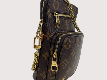 LOUIS VUITTON Monogram Utility Phone Sleeve Crossbody For Sale