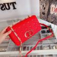 Christian Dior Caro Bag Red Fashion