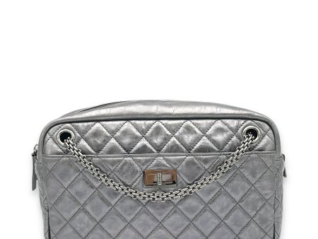 2.55 Crossbody Bag Silver in Calfskin, Silver hardware Cheap