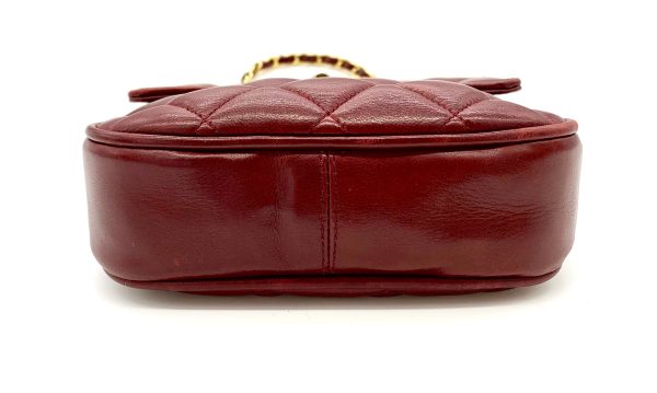 Chanel VINTAGE BURGUNDY CROSSBODY BAG Cheap