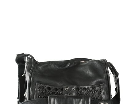 CHRISTIAN DIOR Black Leather Crossbody Bag Supply