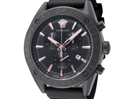 Versace Men s V-Chrono 45mm Quartz Watch VEHB00419 Supply