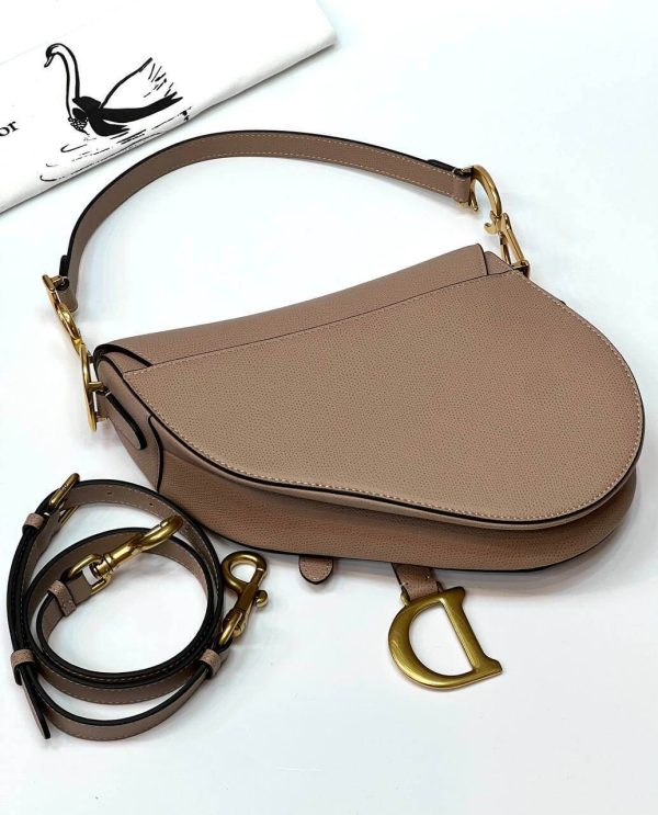 Dior SADDLE BAG Taupe WITH STRAP Online Hot Sale