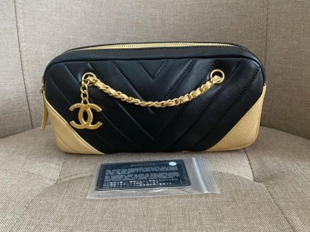 Chanel Camera Bag Calfskin Crossbody (Card 20xxx) 22*11cm Online Sale