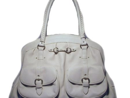 Christian Dior White Leather Shoulder Shopper Bag- LIMITED EDITION Online Sale