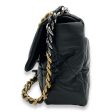 C19 Large Black Crossbody Bag in Goat Leather, Gold hardware Online Sale