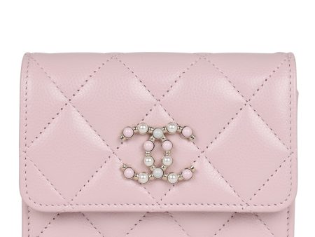 Chanel Mini Crossbody Pink Caviar Light Gold Hardware Online now