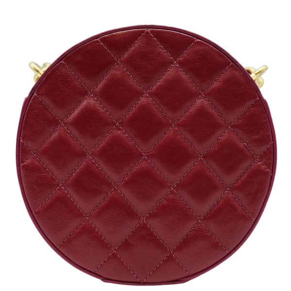 CHANEL Round As Earth Leather Crossbody Bag Fuchsia Online now