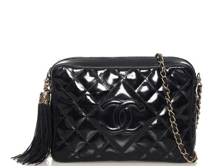 Chanel Matelasse Patent Leather Crossbody Bag (SHG-33619) For Discount