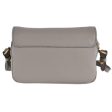 Prada Vitello Phenix Argilla Grey Leather Flap Crossbody Bag Cheap