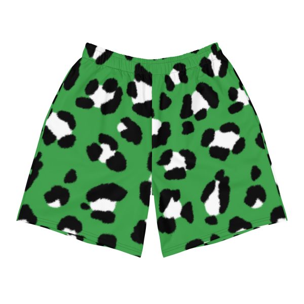 ‘Guinness-Green’ Men s leopard-print Athletic Shorts Hot on Sale