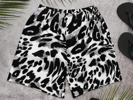 ‘Safari-Ash’ Men s leopard-print Athletic Shorts Supply