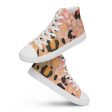 ‘GeorgiaPeach’ Men’s leopard print canvas shoes Fashion