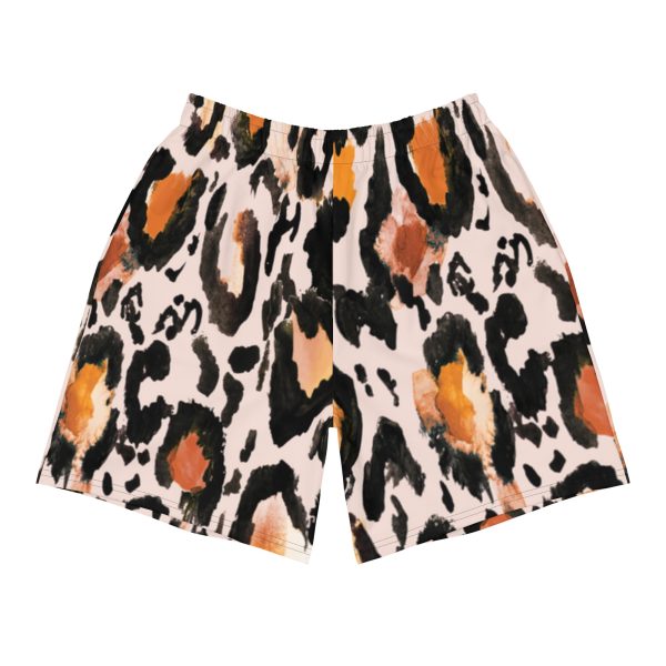 ‘The-Mahogany’ Men s Athletic leopard-print Shorts Hot on Sale